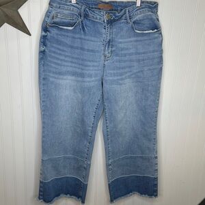 Judy Blue High Rise Wide Leg Crop Jeans Size 20W